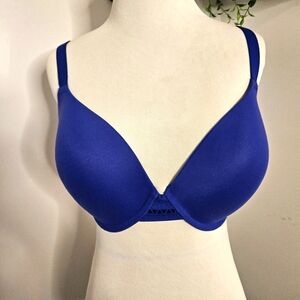 Wacoal Blue Underwire Bra‎ Womens Size 40C Lightly Padded 8858313